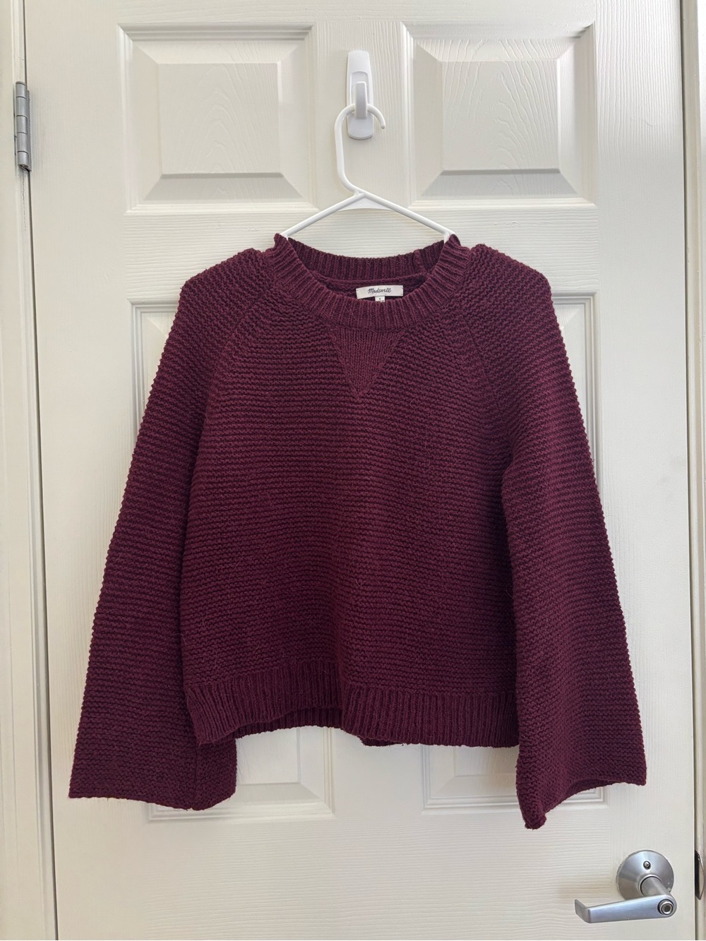 Madewell Women's Crewneck Sweater in Deep Burgundy